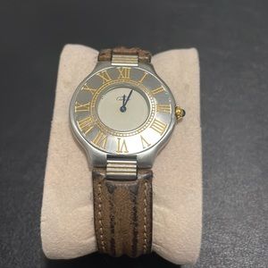 Cartier Must De Watch two tone